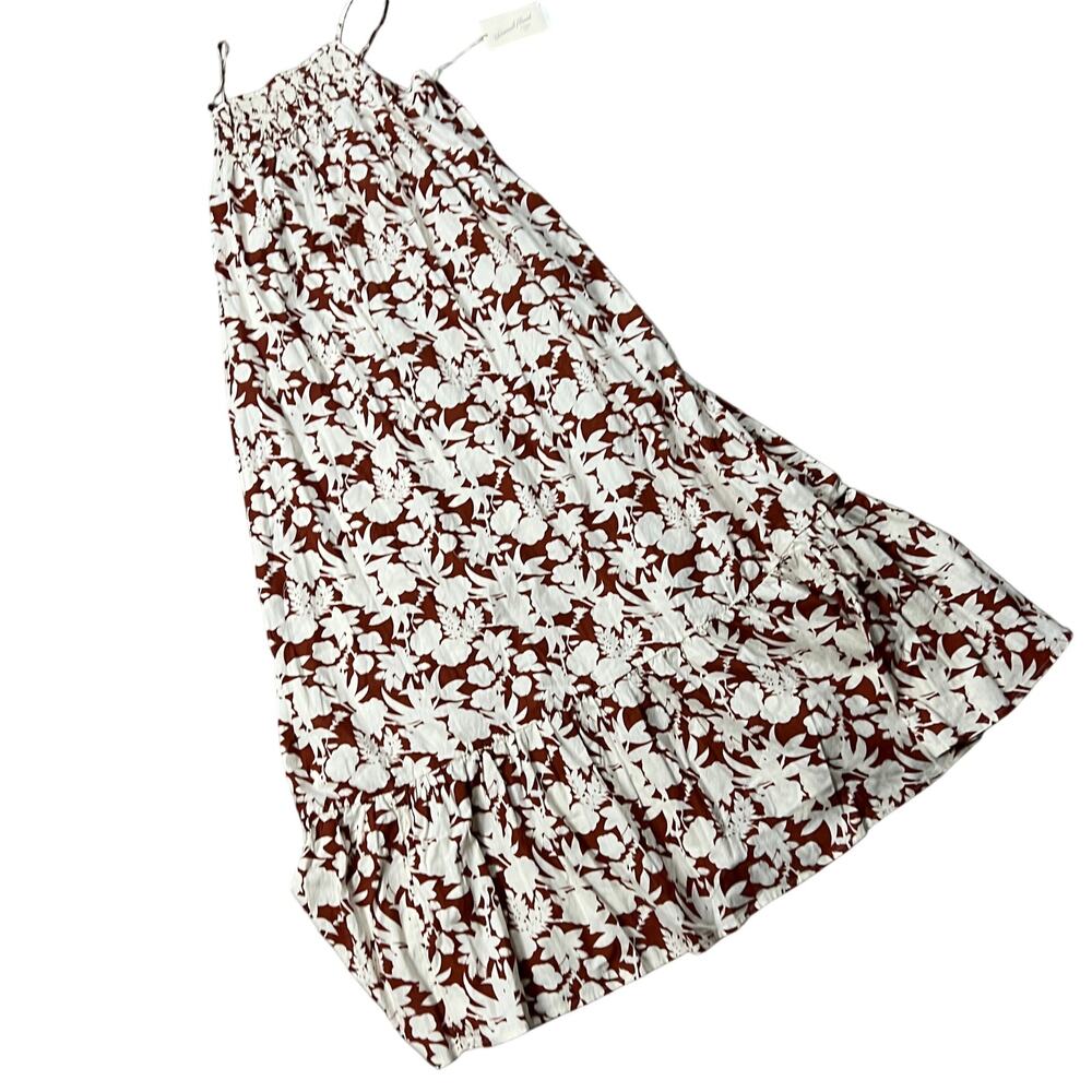 Universal Thread Women's Brown Floral Sleeveless Tiered Dress - Size 3X - NWT